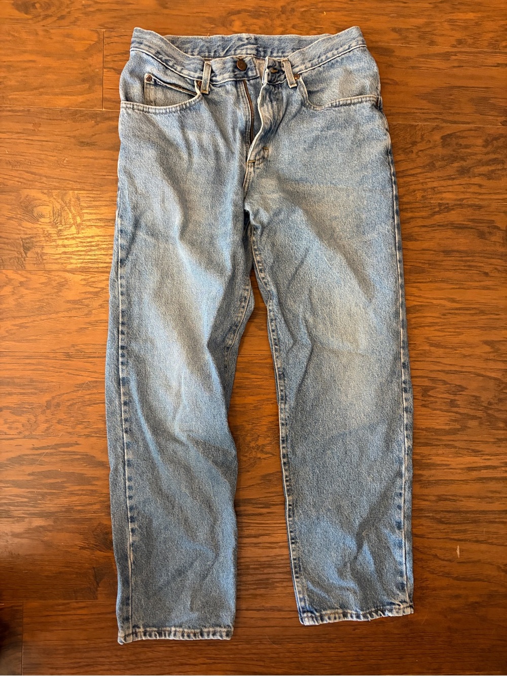 Vintage 1994 Lee USA Made Jeans Men’s 32x30 Light Wash Straight Leg Denim